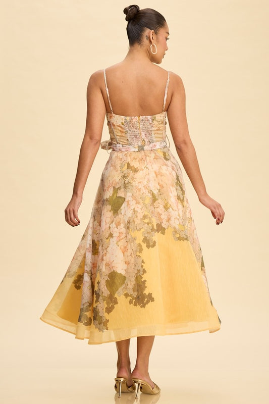Valerie Floral Midi Dress