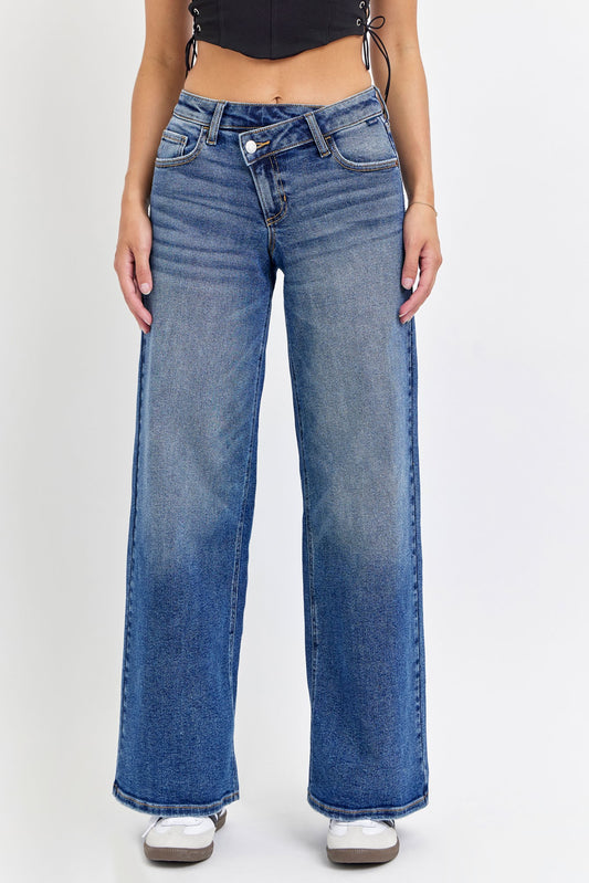Itzel Low Rise Wide Leg Jeans