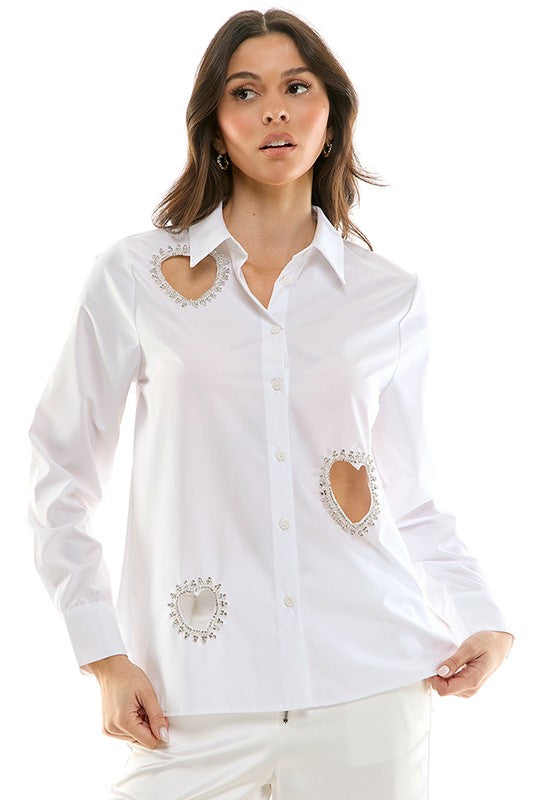 Natalie Hearts Blouse