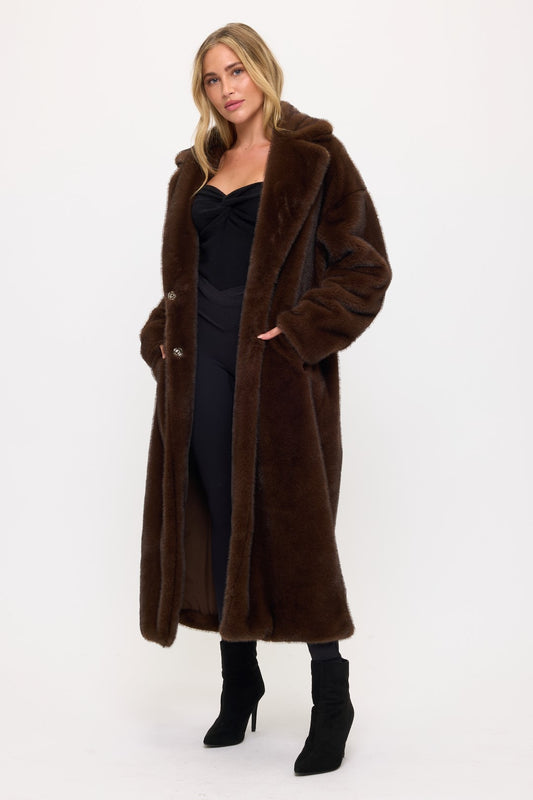 Aisha Faux Fur Coat