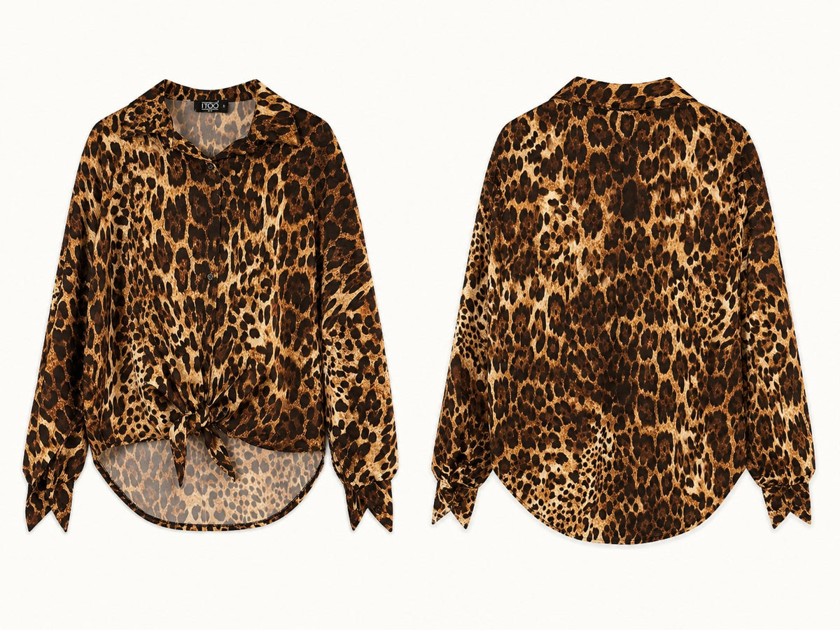 Alina Leopard Print Blouse