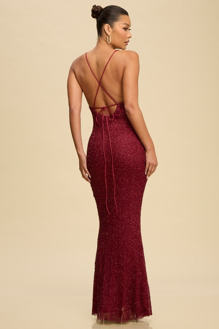 Della Sequin Mesh Dress