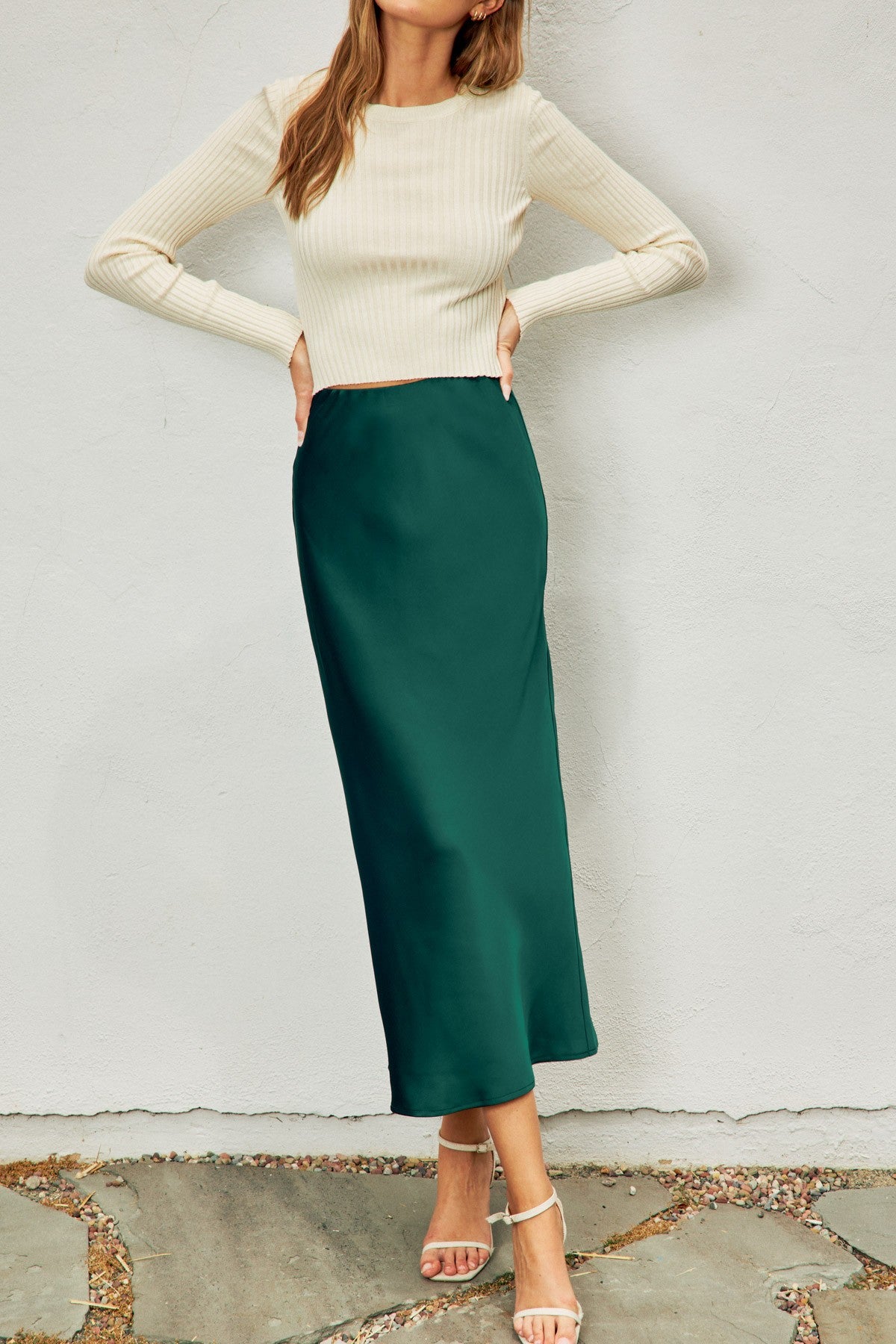 Madilyn Satin Skirt