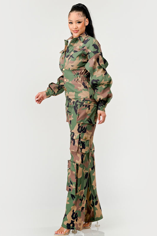 Hazel Camo Jumpsuit
