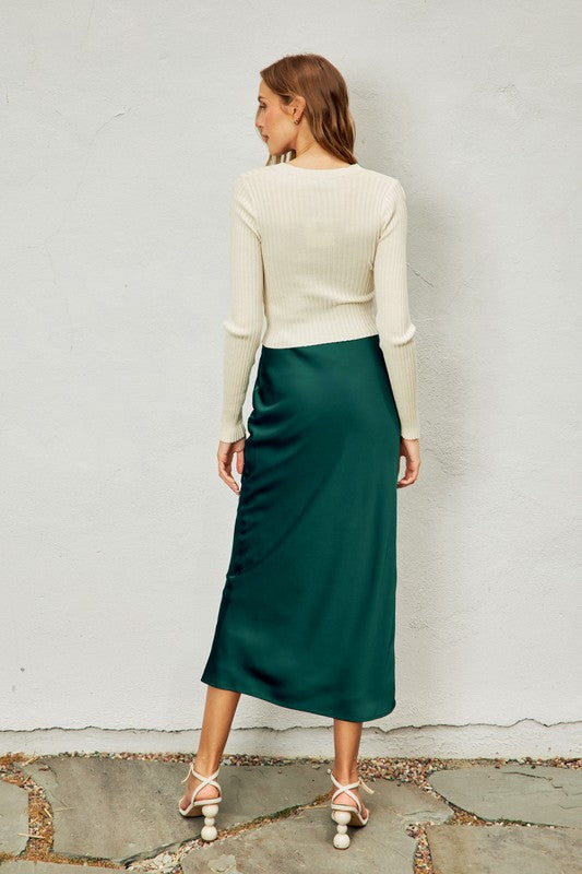 Madilyn Satin Skirt