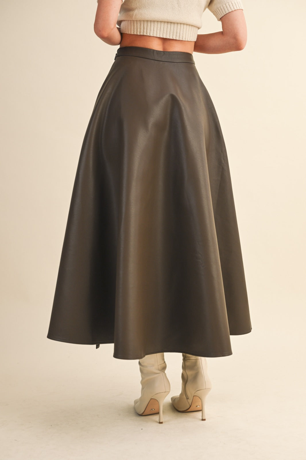 Maddie Leather Skirt