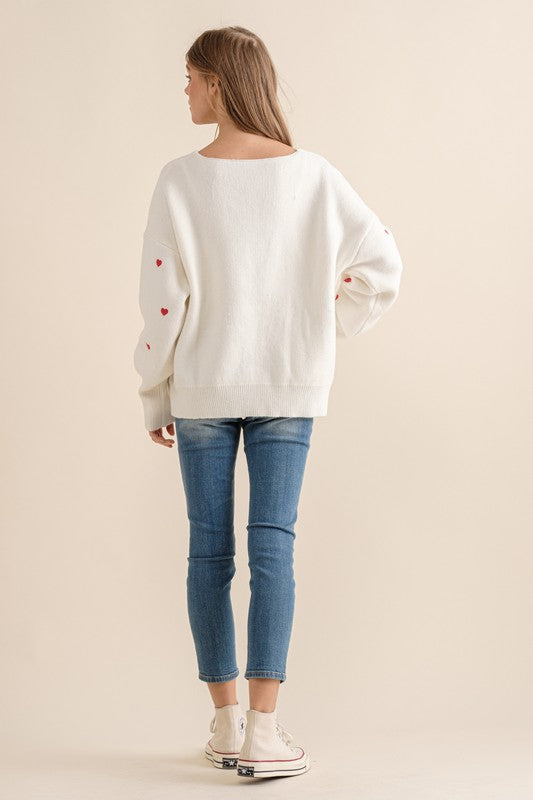 Jacky Hearts Sweater