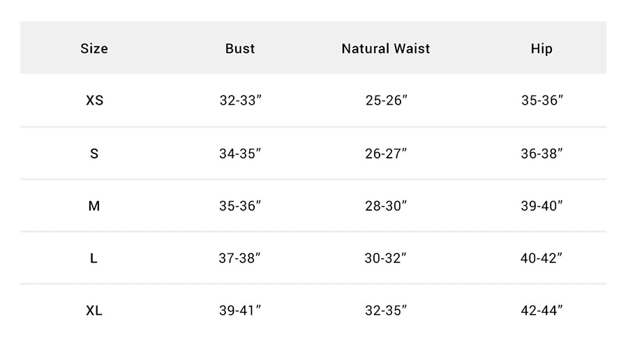 size chart for Dress Forum