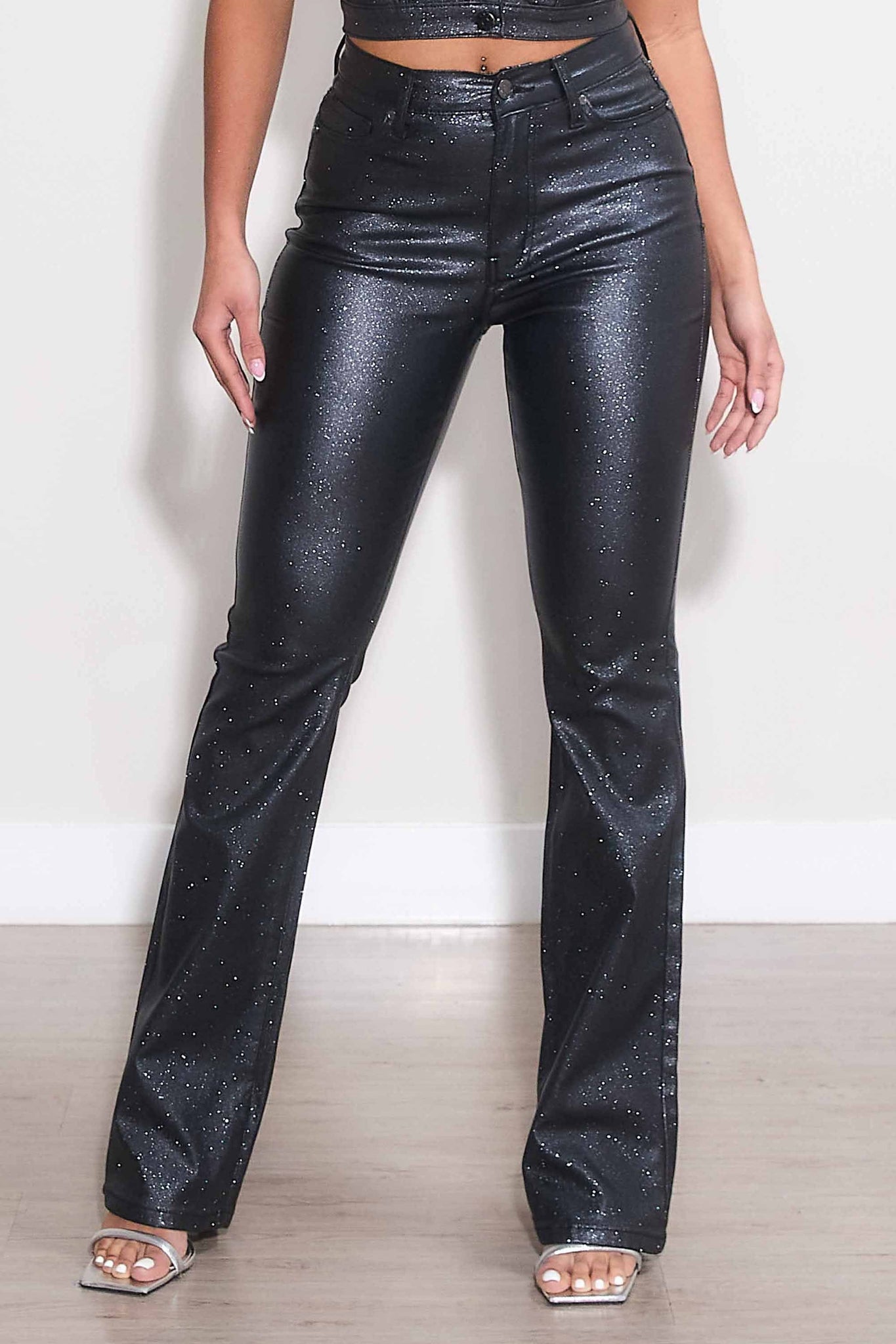 Maya Metallic Bootcut Pants