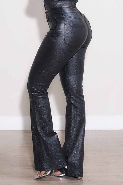 Maya Metallic Bootcut Pants