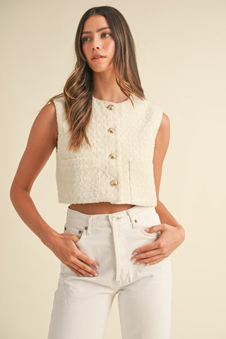 Lainey Tweed Vest