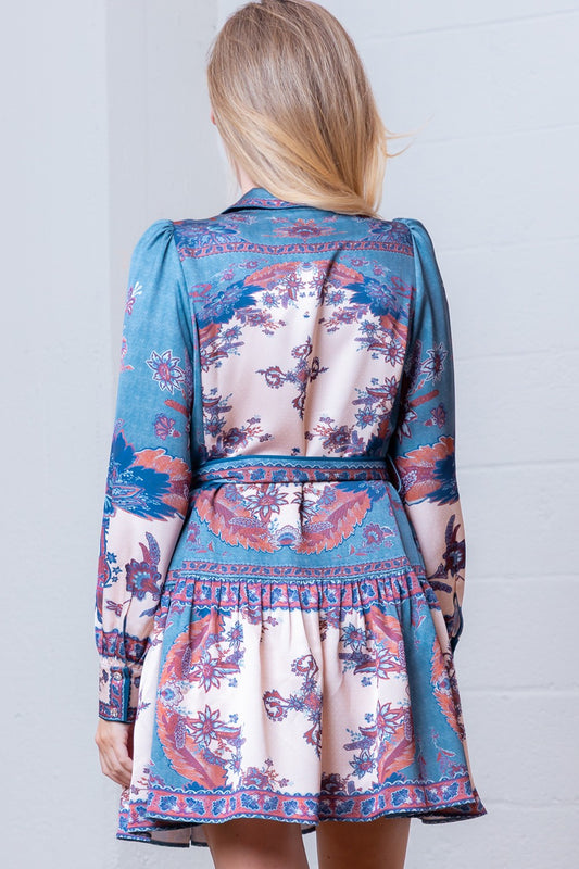 Jade Print Dress