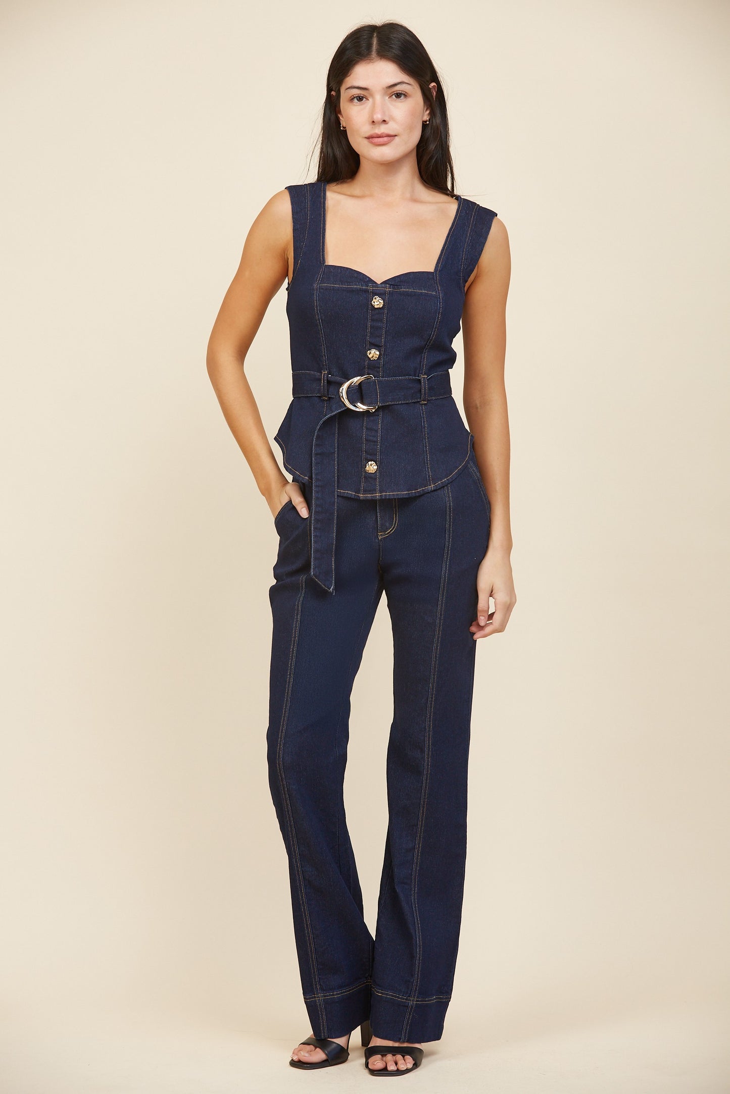 Violet Denim Set