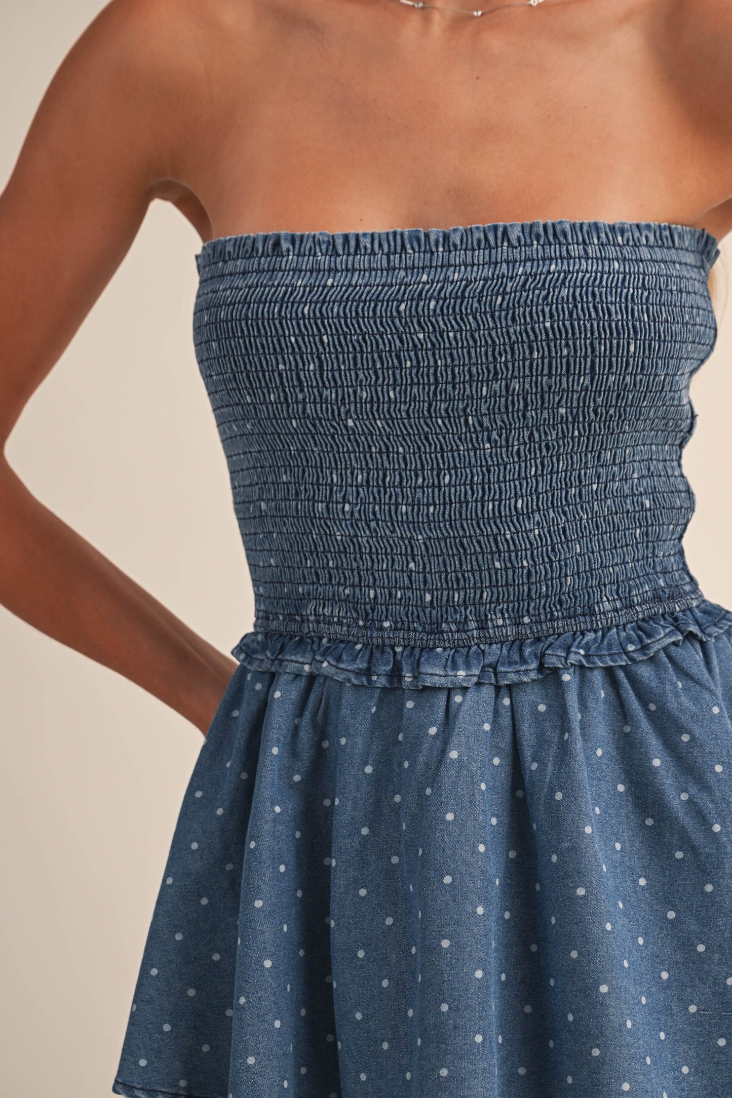 Sophie Denim Romper