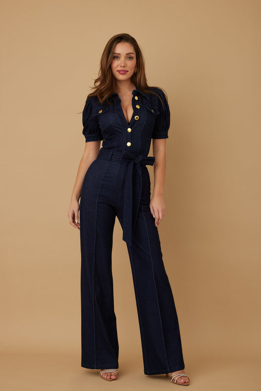 Hailey Denim Jumpsuit