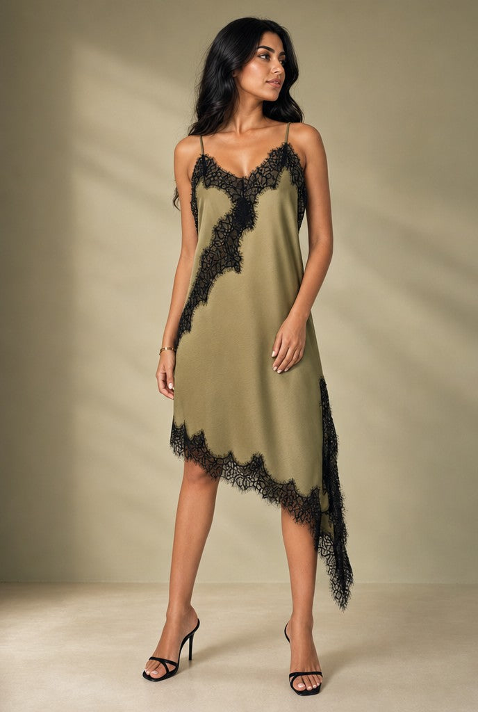 Cecilia Lace Trim Dress