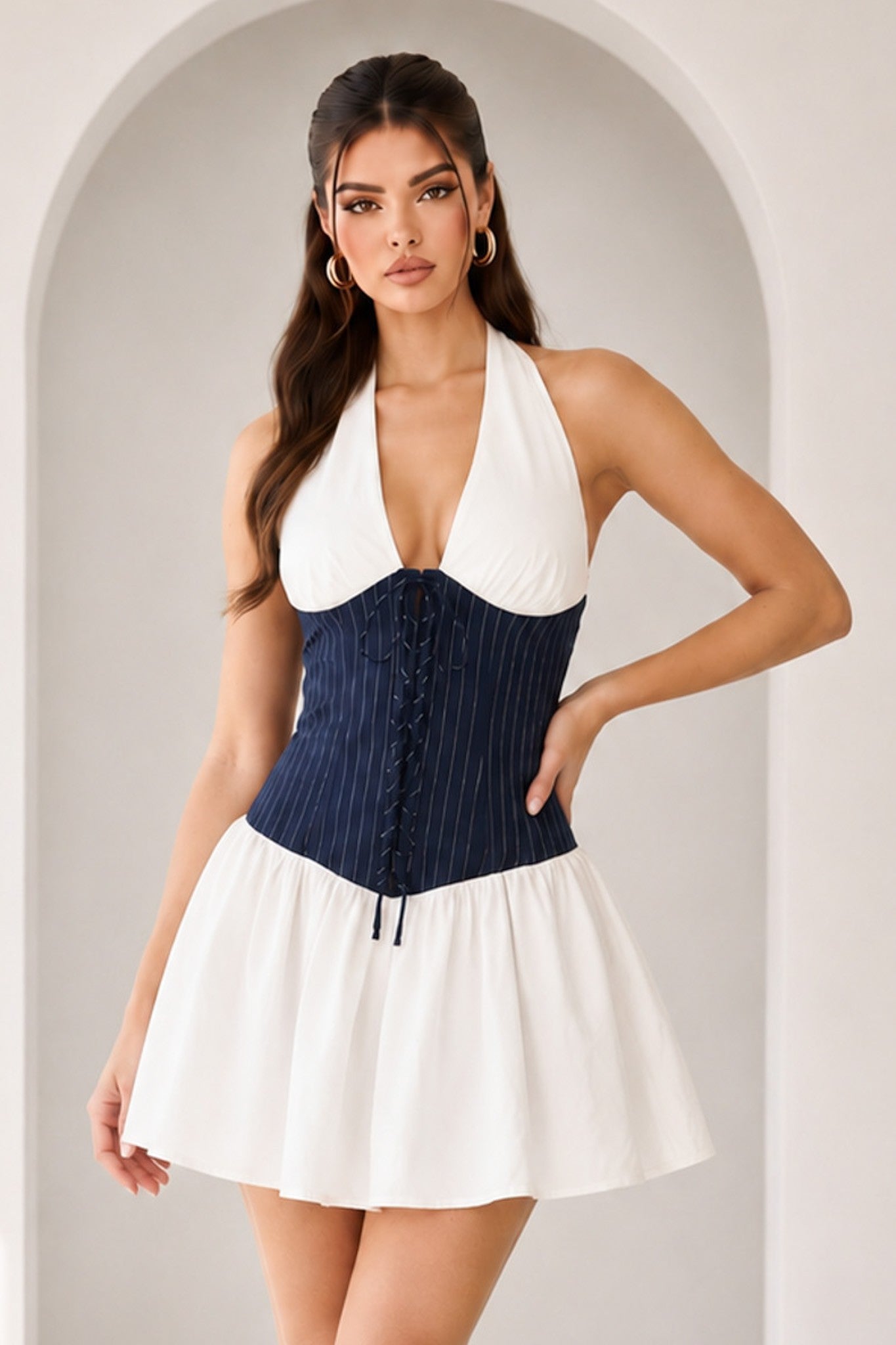 Zoe Halter Dress