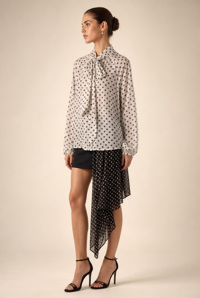 Hallie Polka Dot Blouse