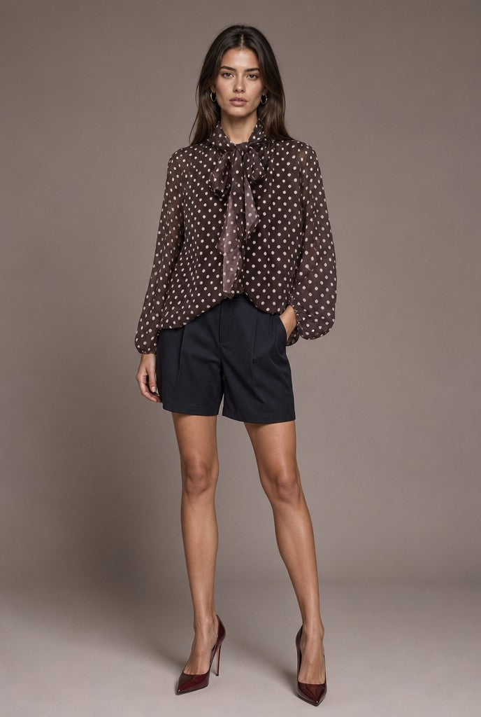Hallie Polka Dot Blouse