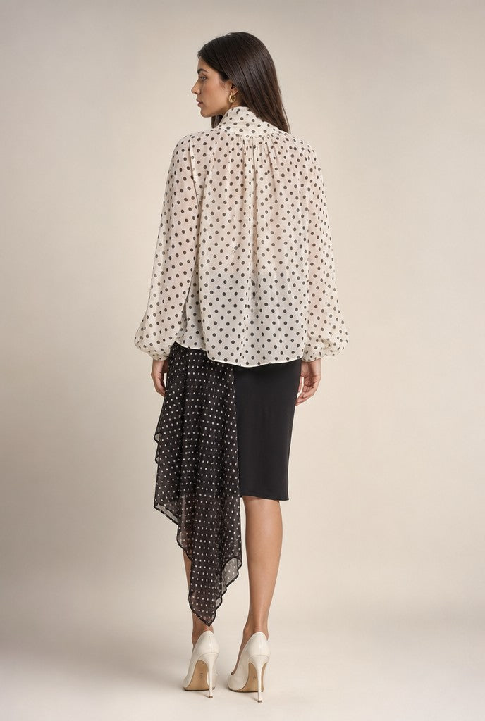 Hallie Polka Dot Blouse