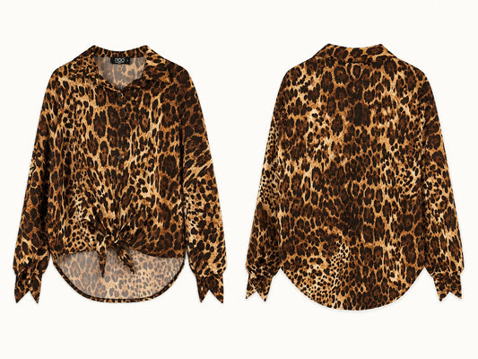 Alina Leopard Print Blouse