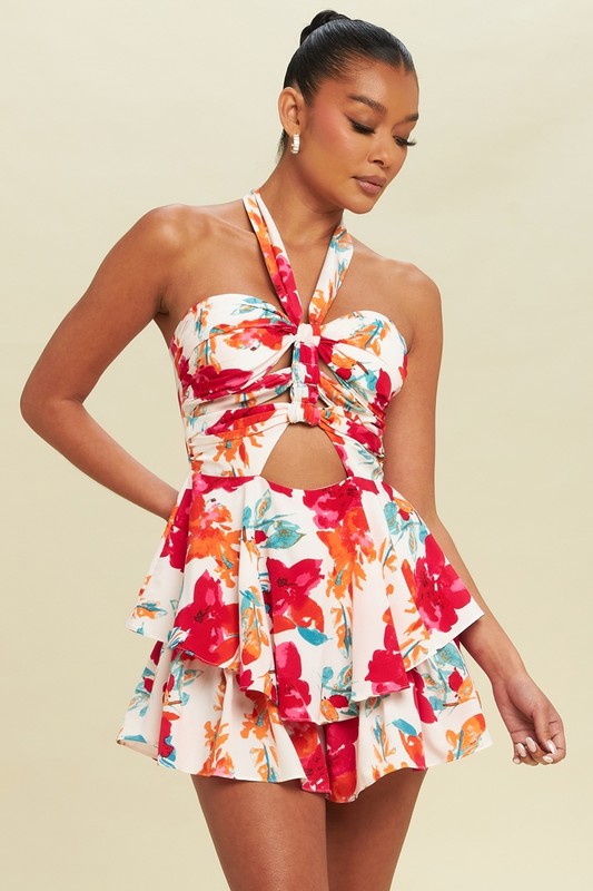 Aviani Floral Romper