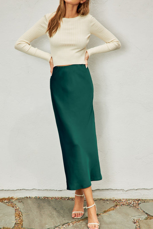 Madilyn Satin Skirt