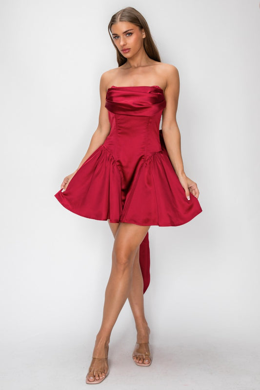 Alicia Satin Dress