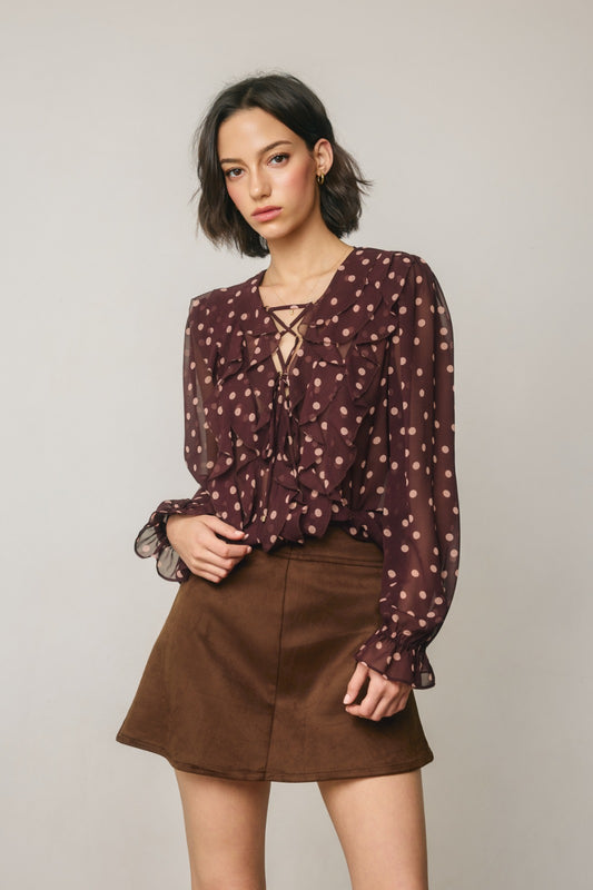 Valerie Polka Dot Blouse