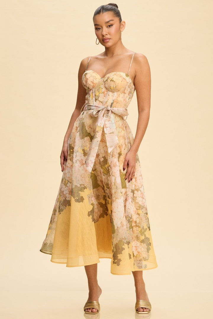 Valerie Floral Midi Dress
