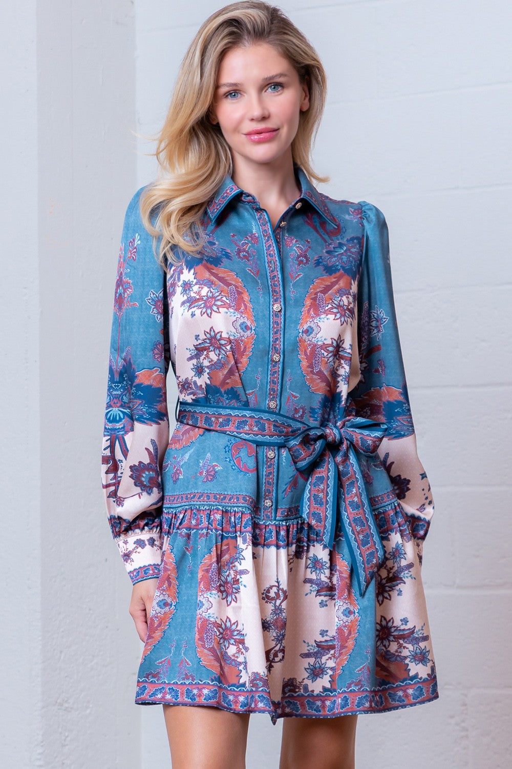 Jade Print Dress