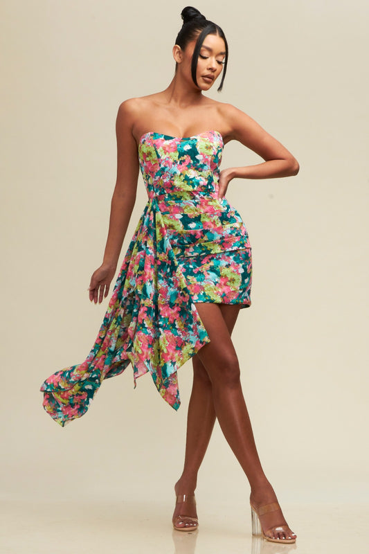 Celene Floral Dress