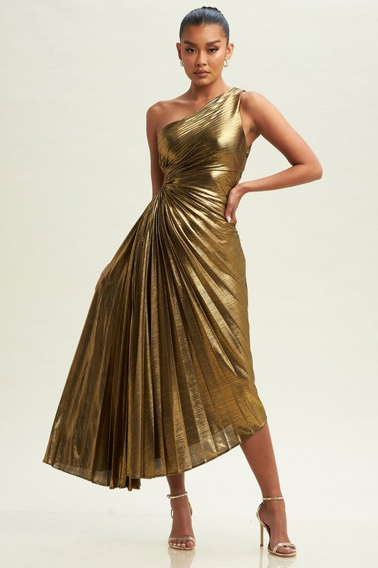 Rea Metallic Dress